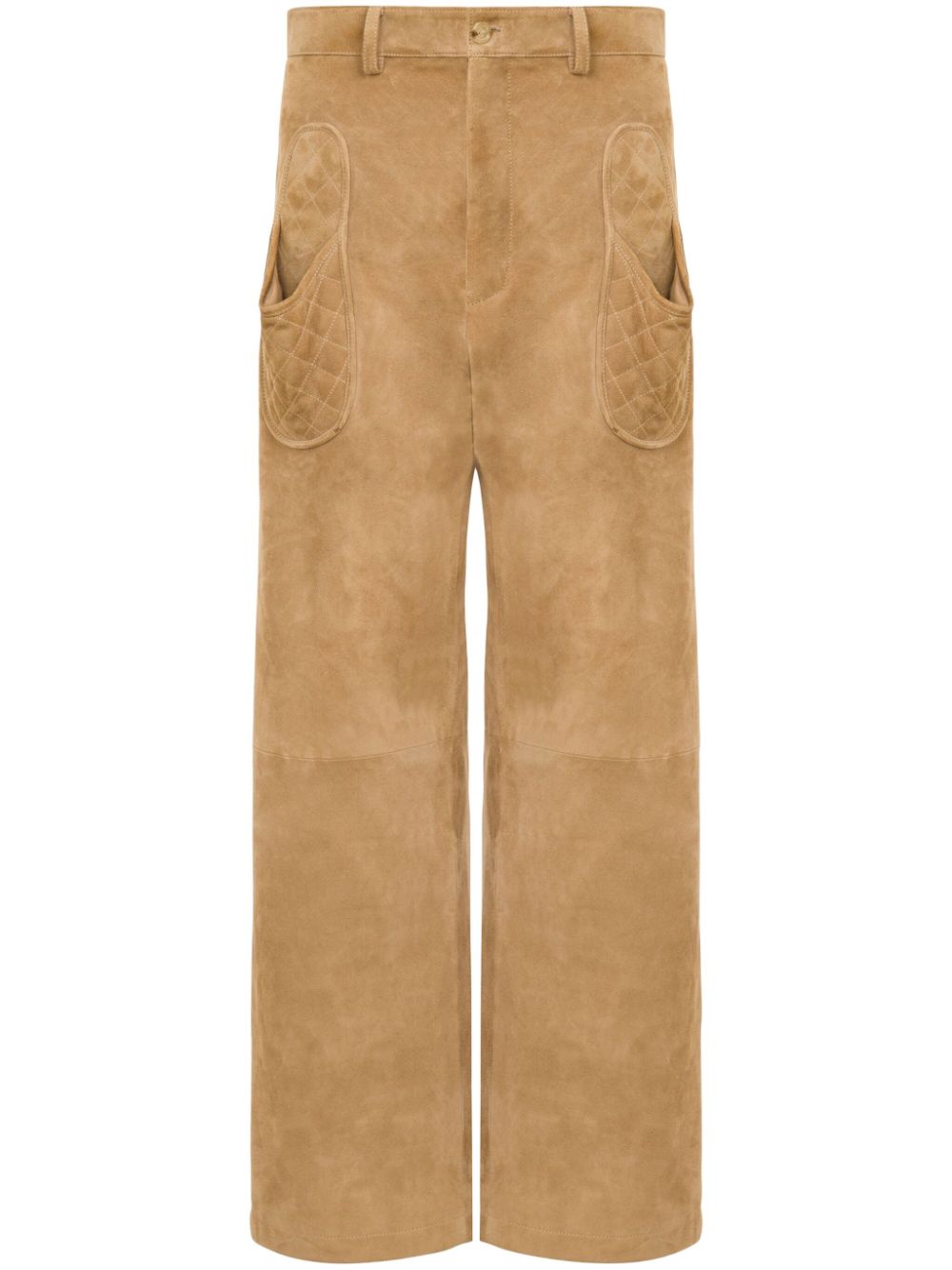 Suede trousers - Brown