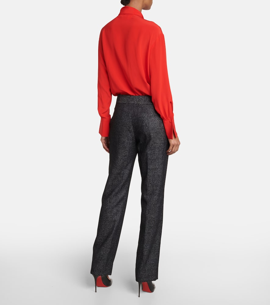 Blazé Milano Percheron high-rise wool-blend pants