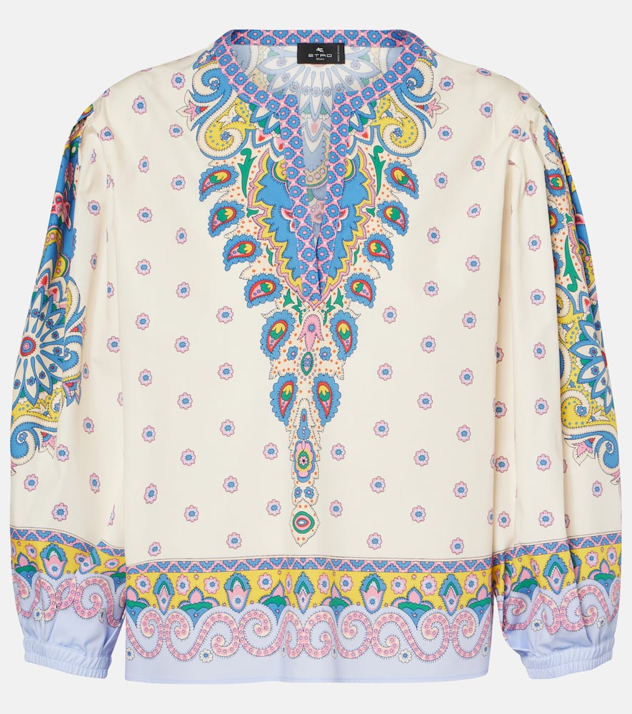 Printed cotton top