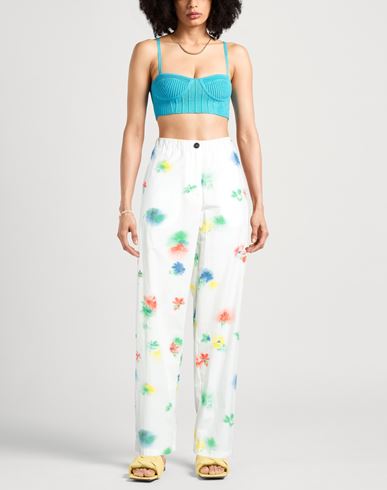Woman Pants White Size 4 Cotton