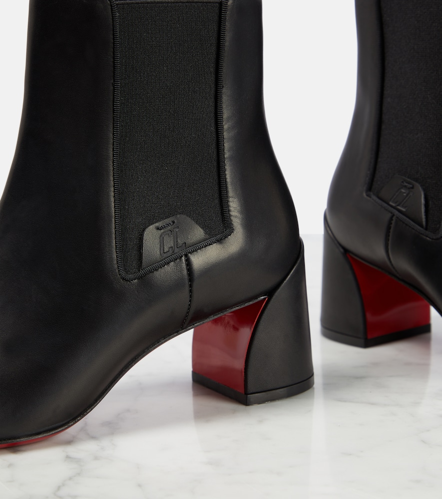Turelastic leather ankle boots