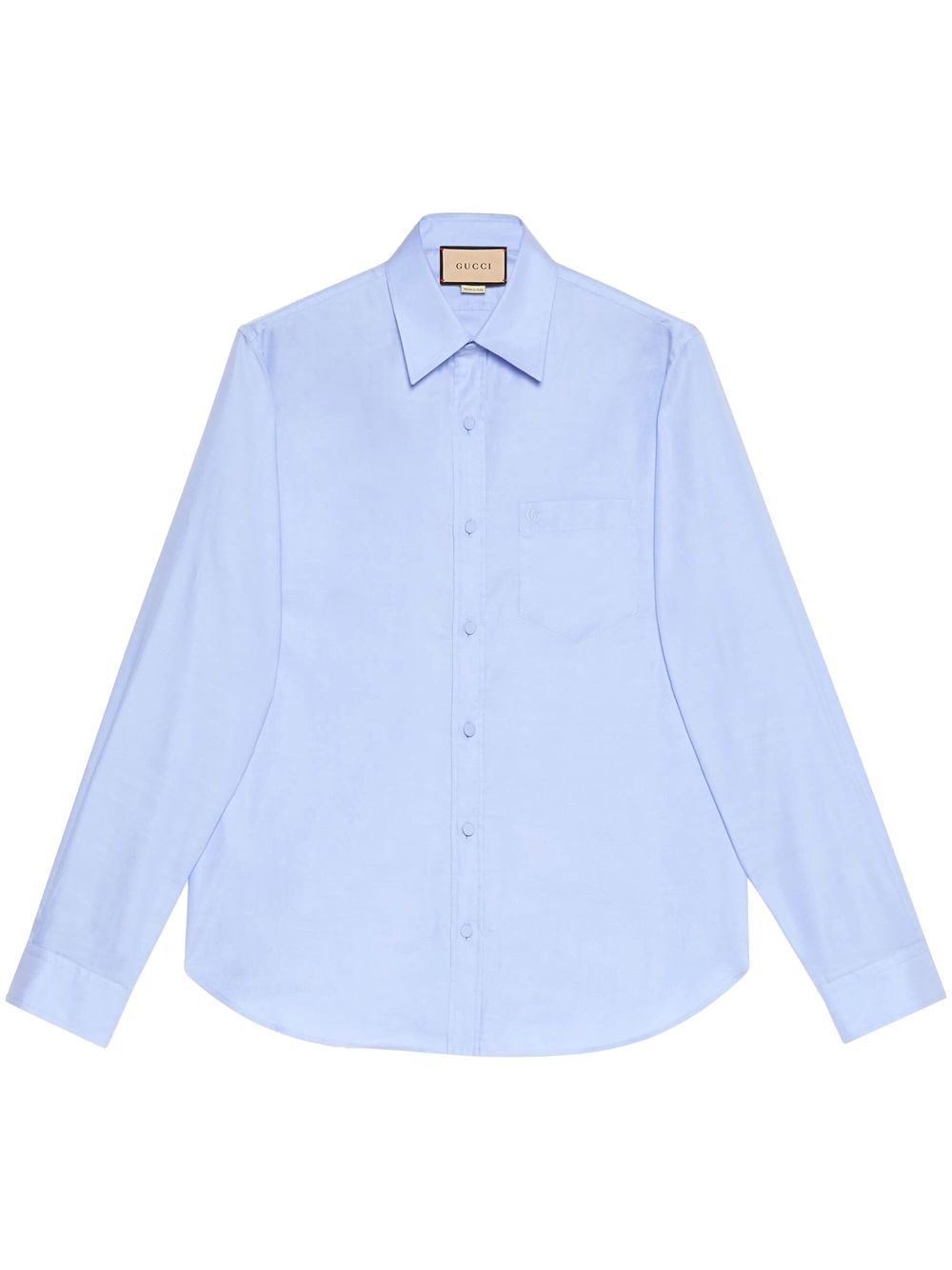 Cotton button-up shirt - Blue
