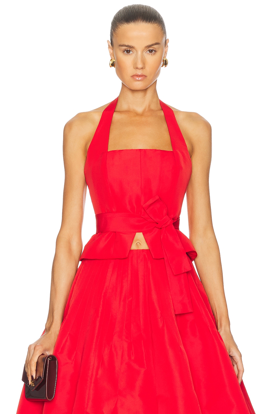 Cult Gaia Anita Top in Ghermez - Red. 0 also in