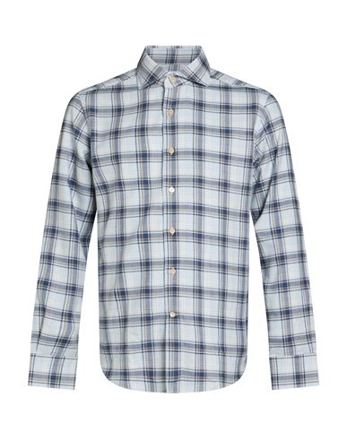 Man Shirt Light blue Size 15 ½ Cotton, Virgin Wool