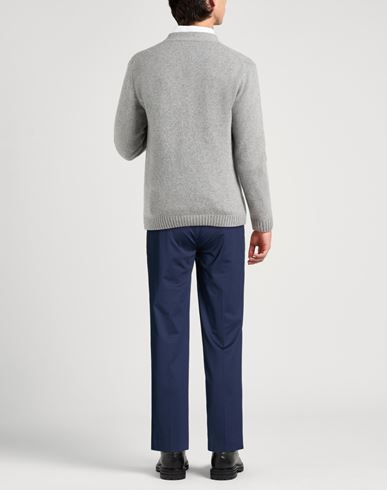Man Pants Blue Size 34 Cotton, Elastane