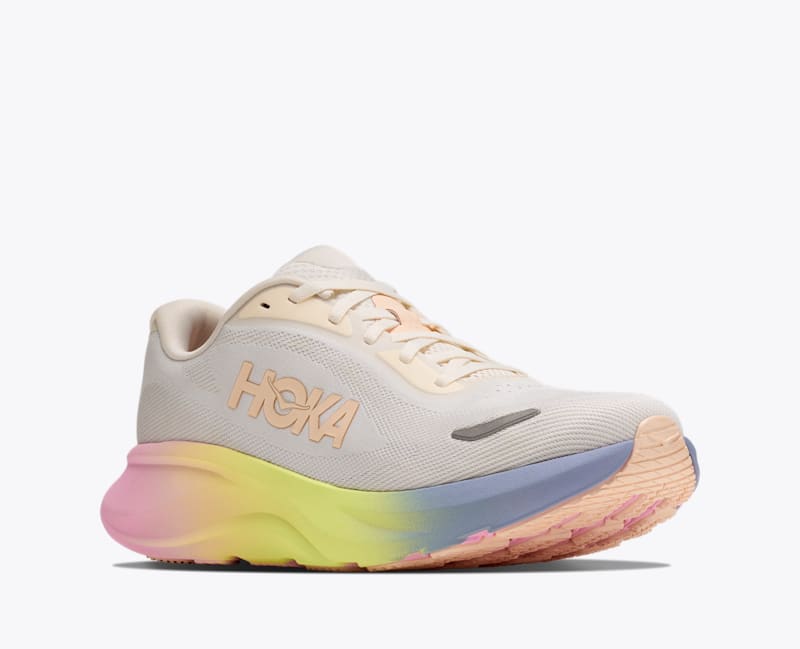 HOKA Women's Rincon 5 Shoes in Alabaster/Tangerine Glow
