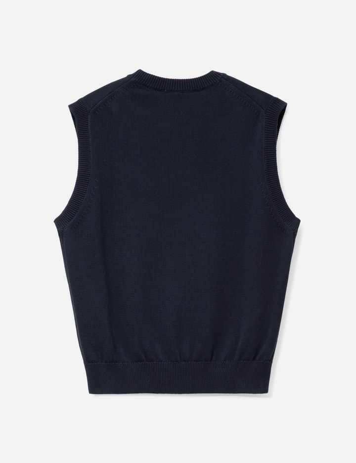 Cotton Jacquard Sweater Vest