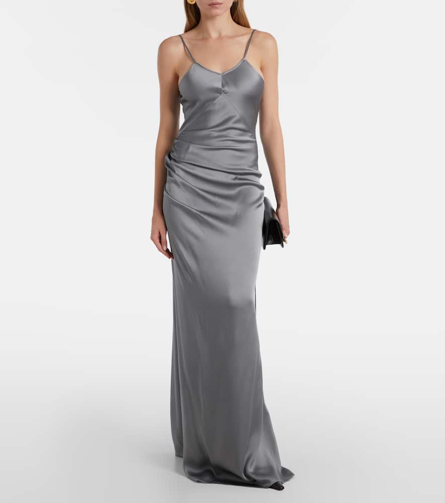 Cami satin gown
