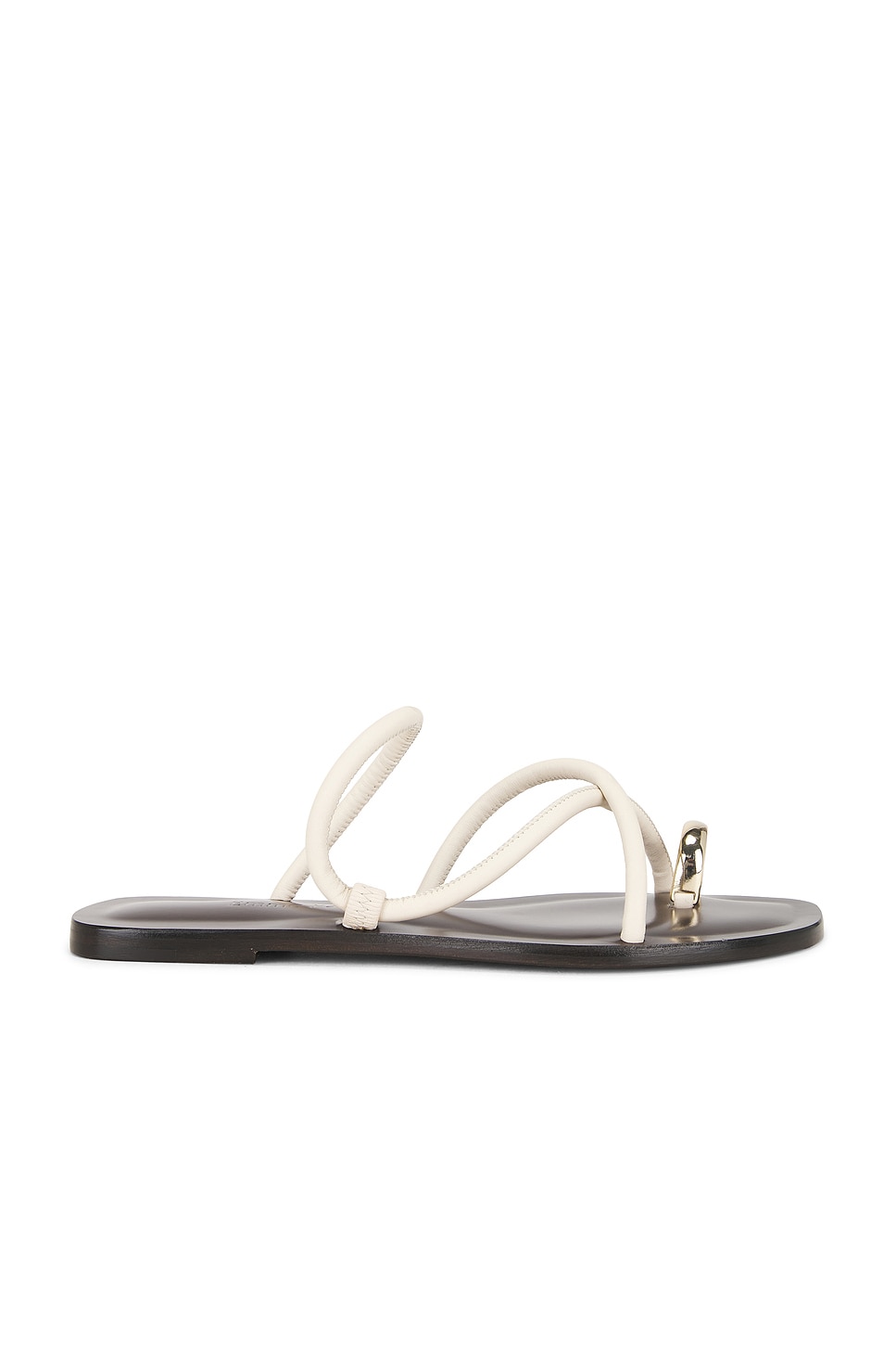 Emme Parsons Laurie Flat in Ivory Nappa - Ivory.  40 also in 36, 37