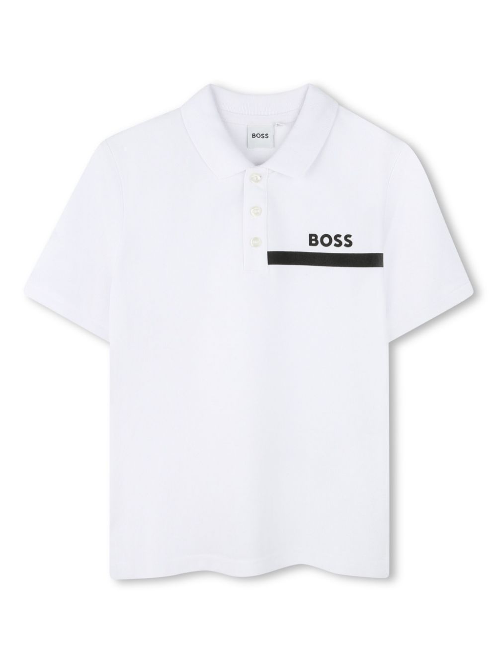 Short-sleeved polo shirt - White