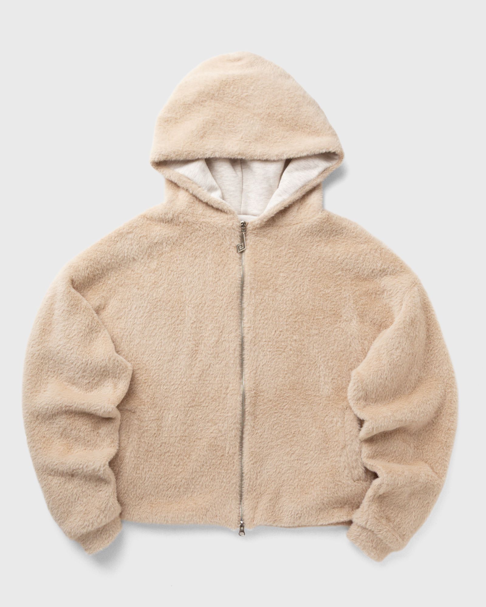 Merino Zip Hoodie beige male Zippers now available at BSTN