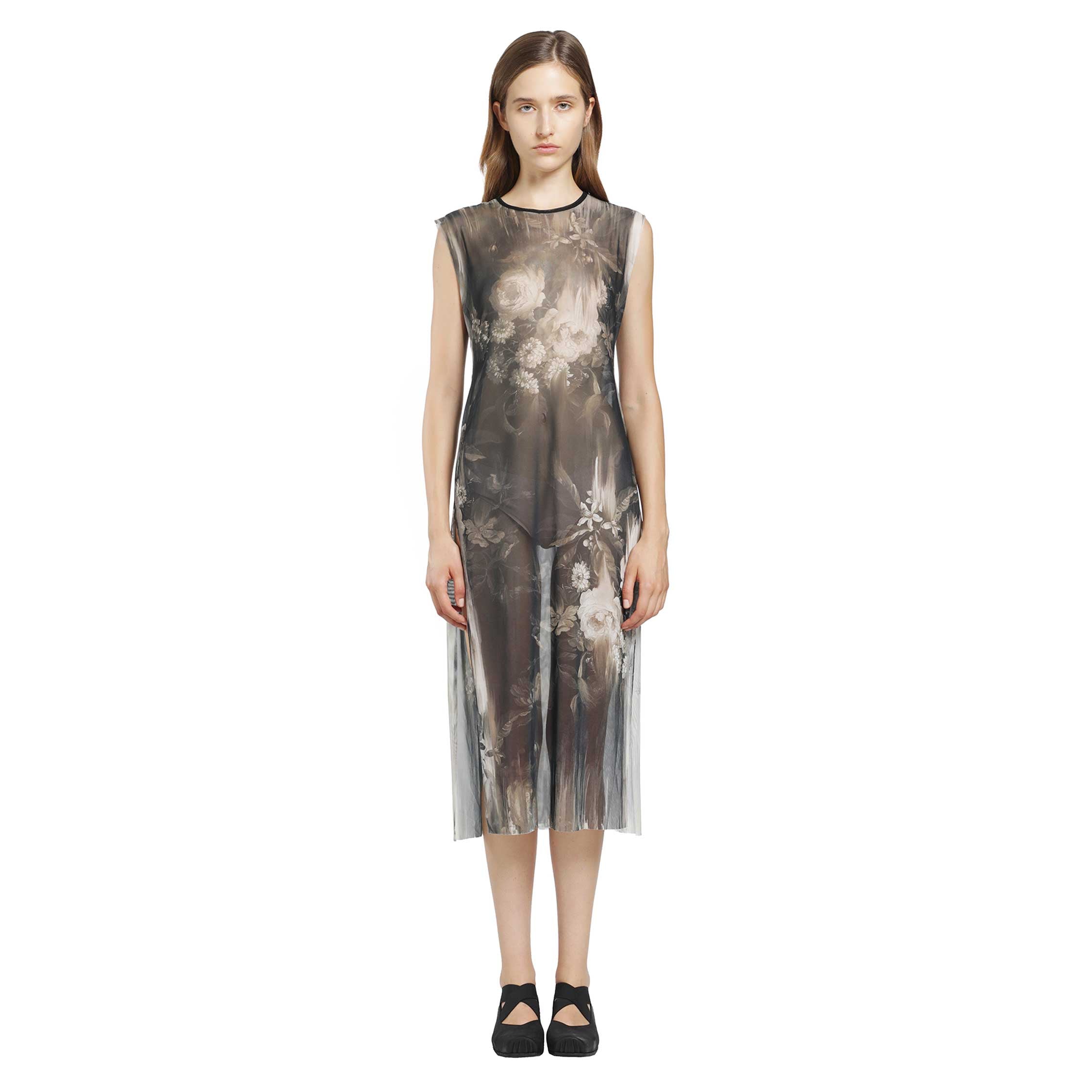 Moonlight Roses Sheer Dress