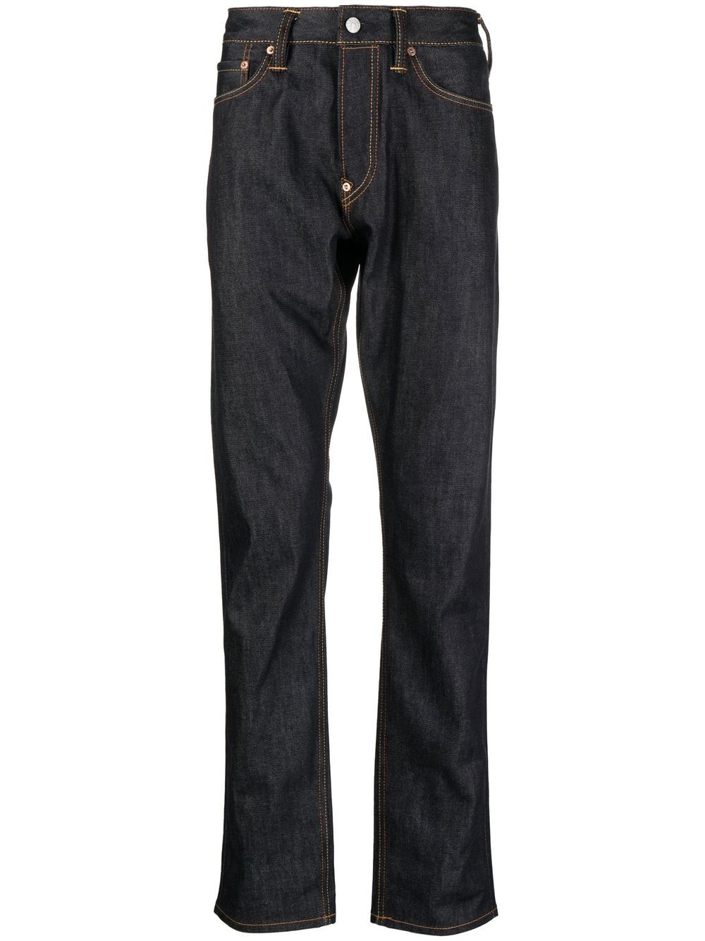 Low-rise slim-cut jeans - Blue