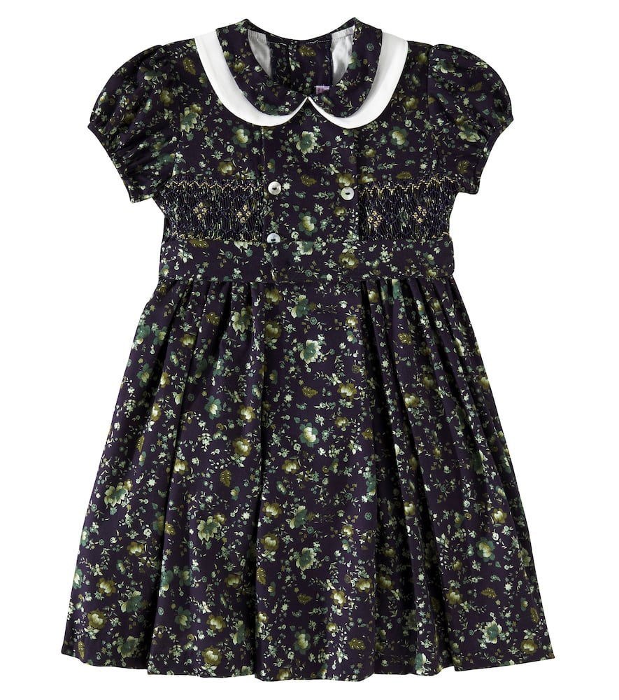 Arcadia floral smocked cotton dress