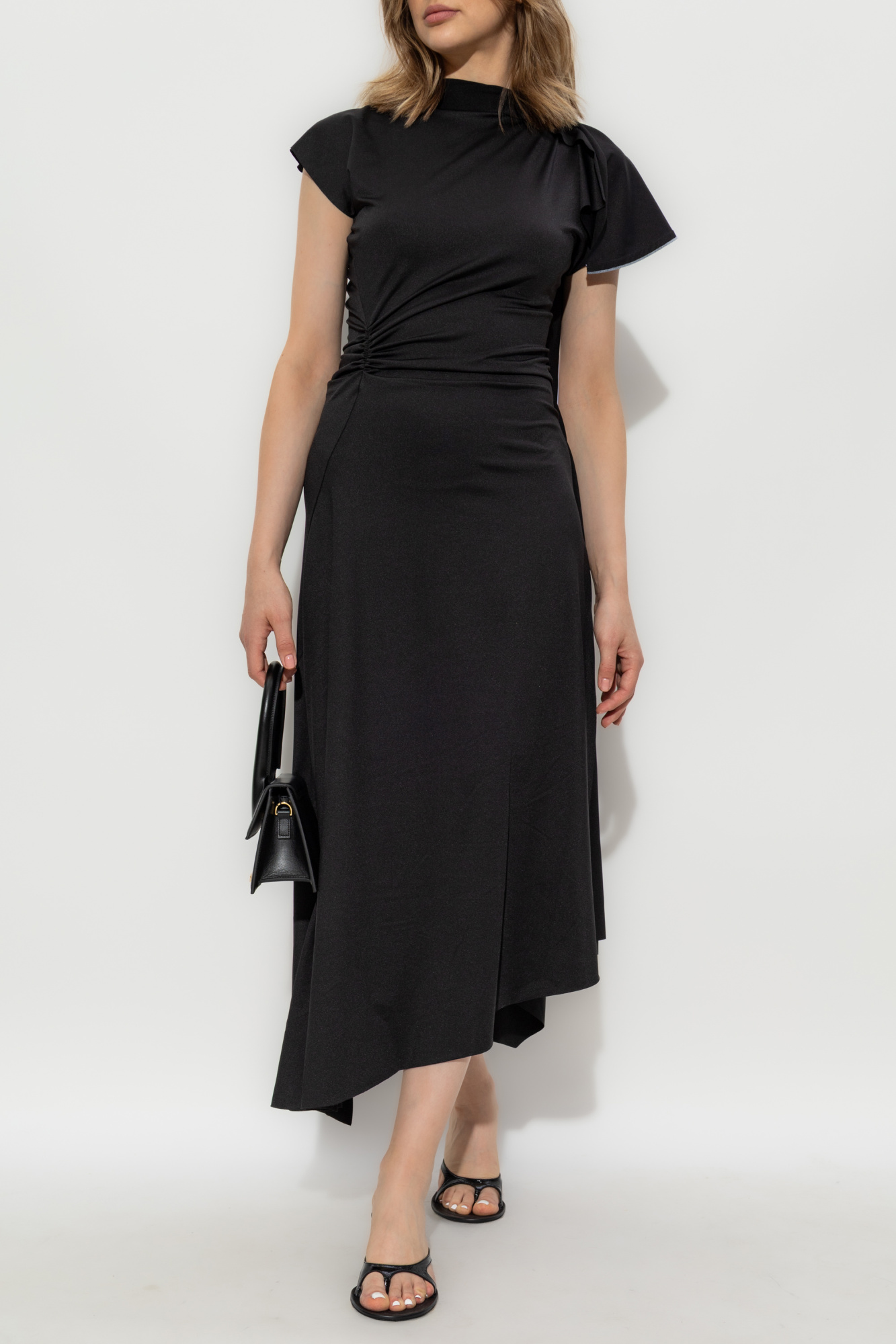 Victoria Beckham Asymmetric Dress, Women's, Black