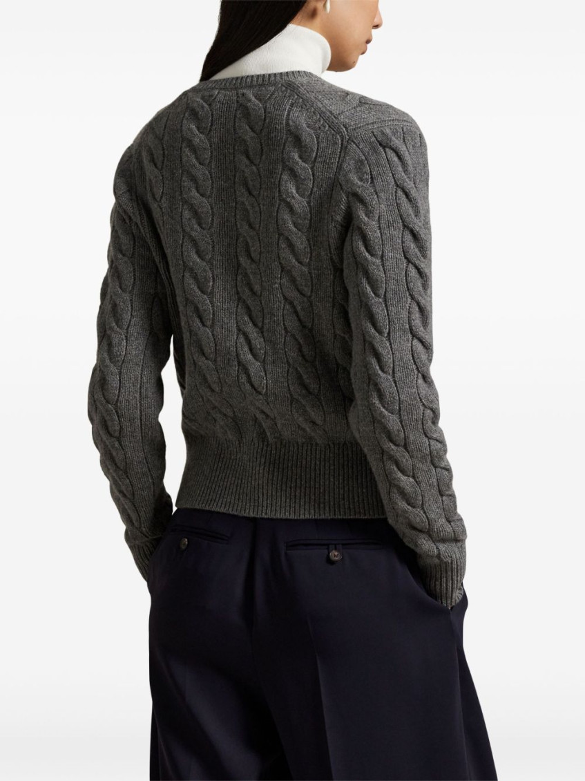 Grey Braided cardigan