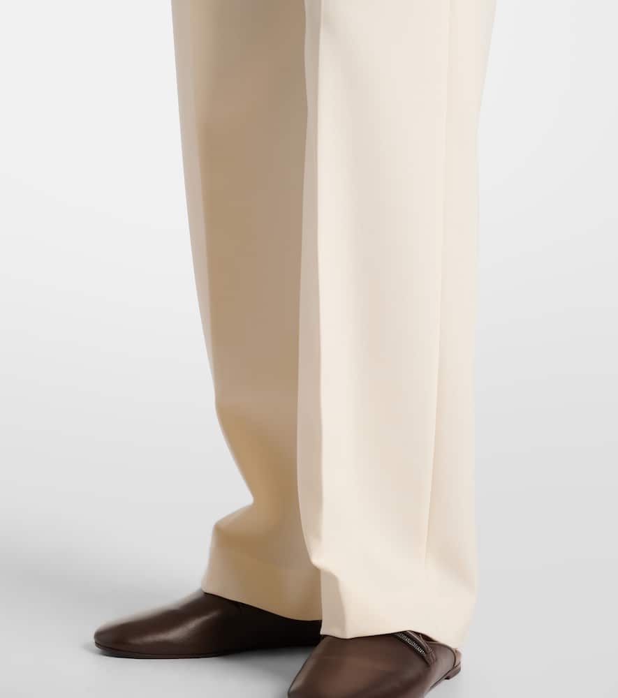 High-rise wide-leg pants