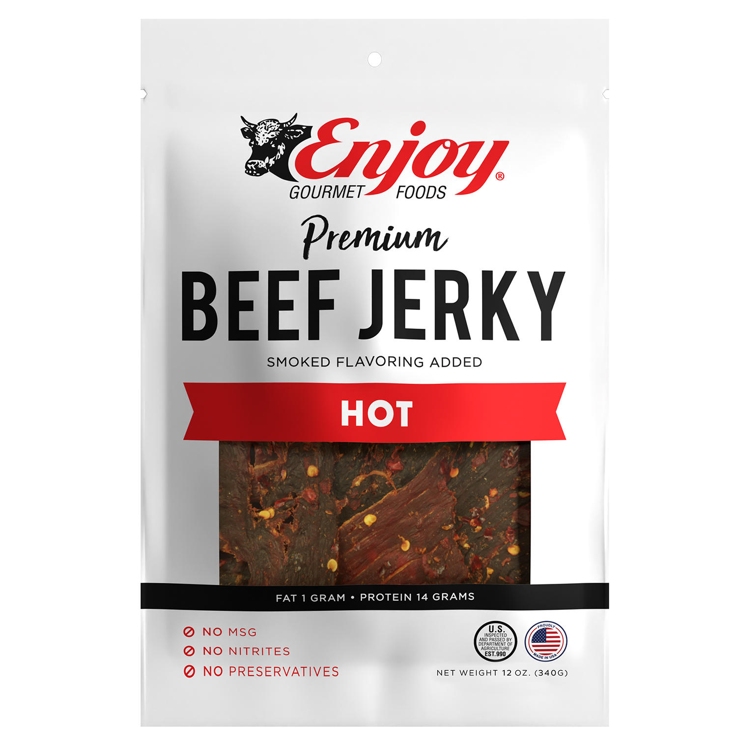Hot Beef Jerky  12 oz.