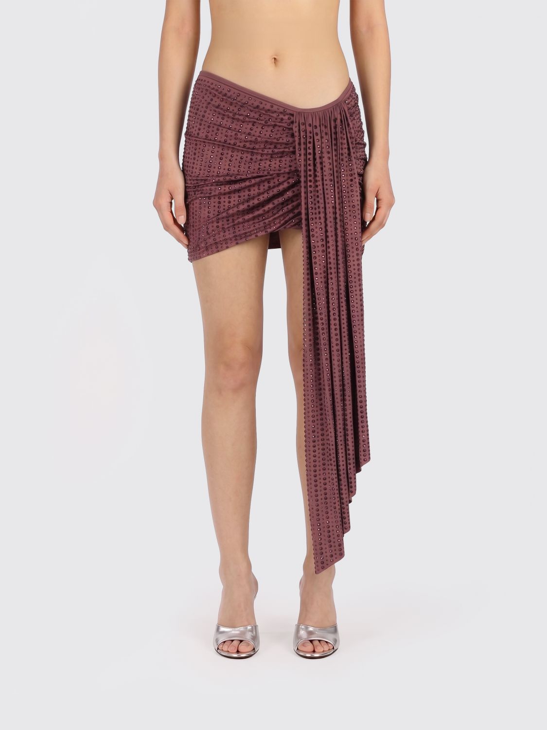 Skirt Woman color Burgundy