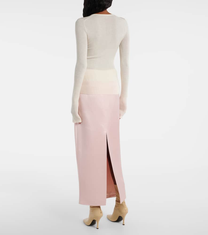 Tania ribbed-knit wool-blend top