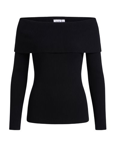 Woman Sweater Black Size L Tencel, Polyester