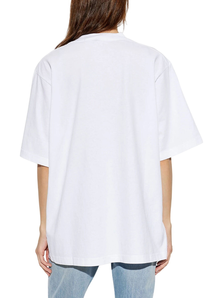White Logo Crew Neck T-Shirt