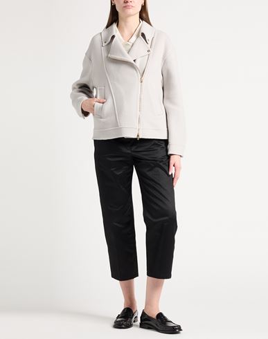 Resort Woman Jacket Light grey Size 4 Virgin Wool, Polyamide