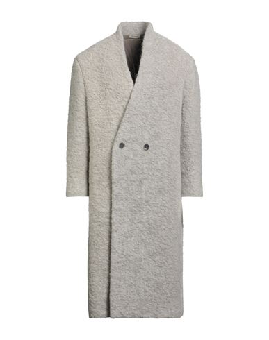 Man Coat Grey Size 36 Virgin Wool, Cotton, Polyamide