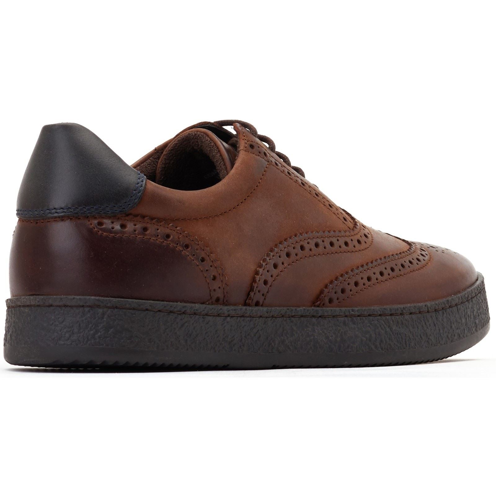 Base London Christo Leather Men's Brown Lace-Up Shoe
