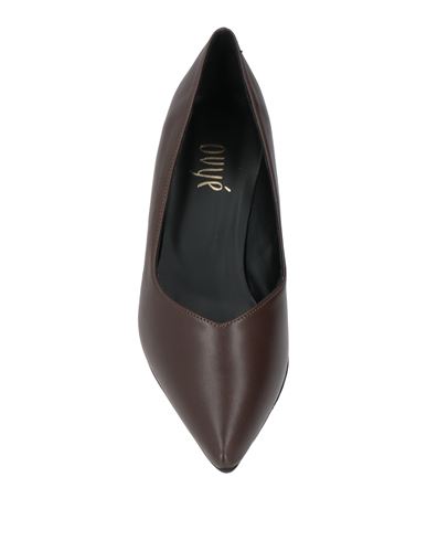 Ovyé Woman Pumps Chocolate brown Size 9 Leather
