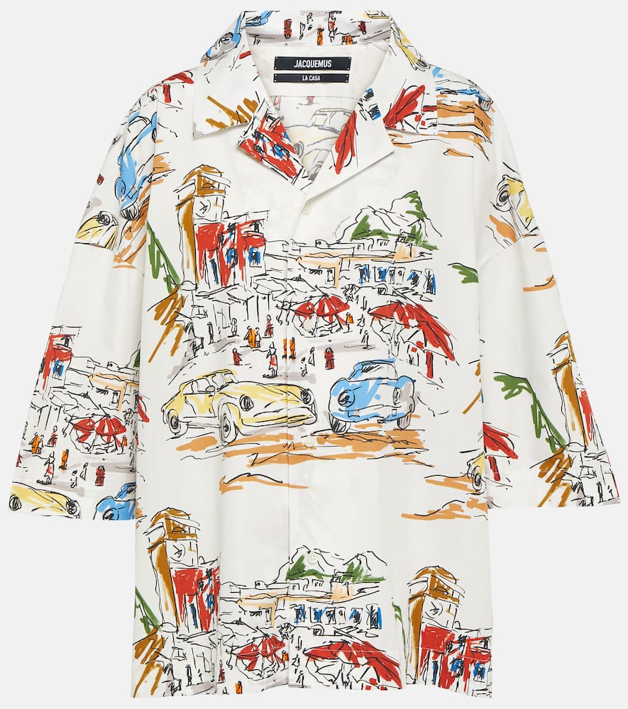 Casaco printed cotton bowling shirt