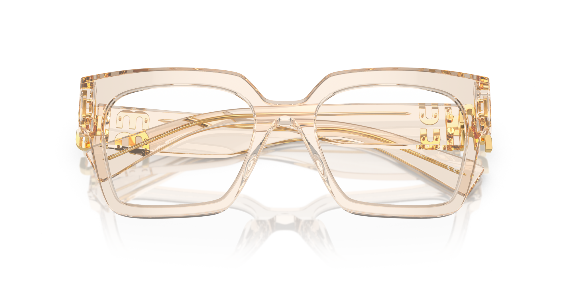 Miu Miu Woman Miu Miu MU 11T1O1 Optical frames Acetate Brown Squared Norma