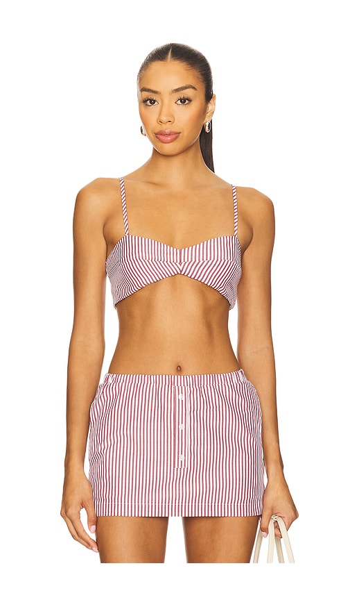SNDYS x REVOLVE Estelle Bralette in Red.  XXS. Also in L, M, S, XL
