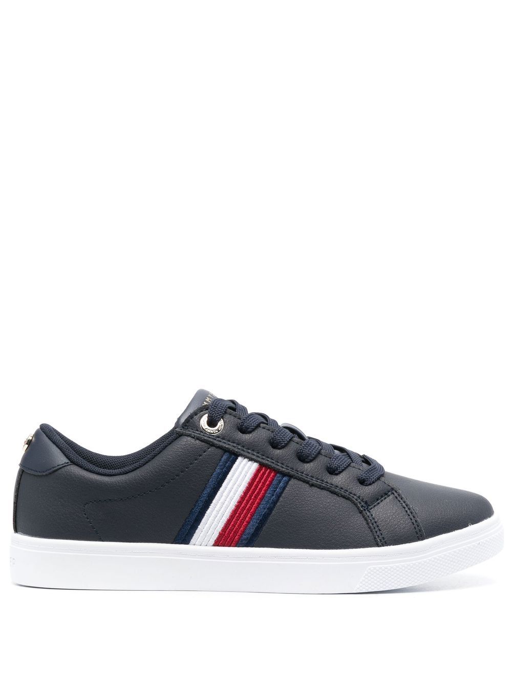 Essential Stripes lace-up sneakers - White