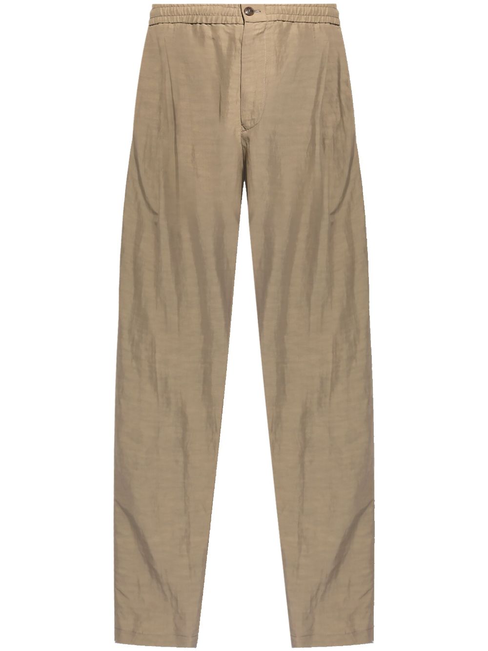 Canvas single-darted trousers - Neutrals