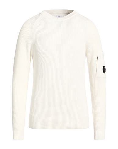 C. p. Company Man Sweater White Size 42 Cotton