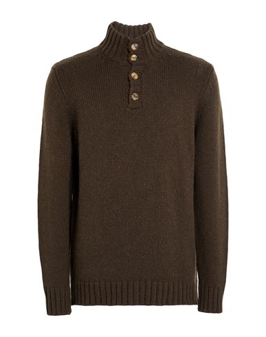 Man Turtleneck Brown Size 44 Baby alpaca wool, Merino Wool