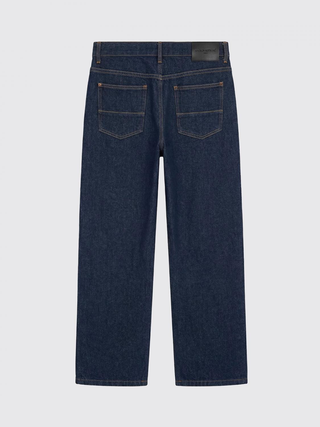 MAISON KITSUNÉ Jeans Men color Blue