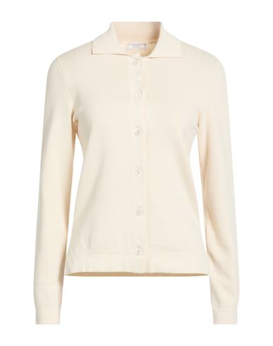 Woman Cardigan Ivory Size 8 Cotton