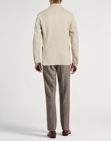 Man Blazer Ivory Size 40 Cashmere, Lycra