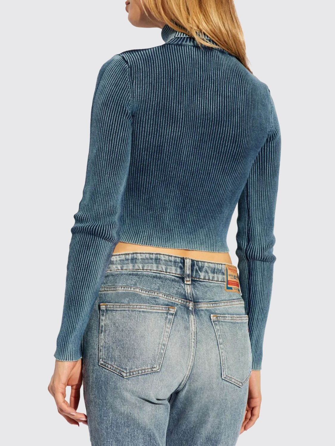 M-Anchor-A-Tn ribbed cotton top - Blue