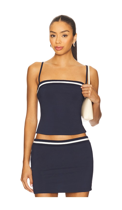 SNDYS x REVOLVE Varsity Top in Navy.  XXL. Also in L, M, S