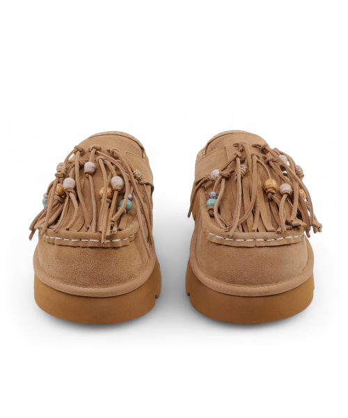 Songe Songe x Native Tassel Natural Wool Clog Chestnut