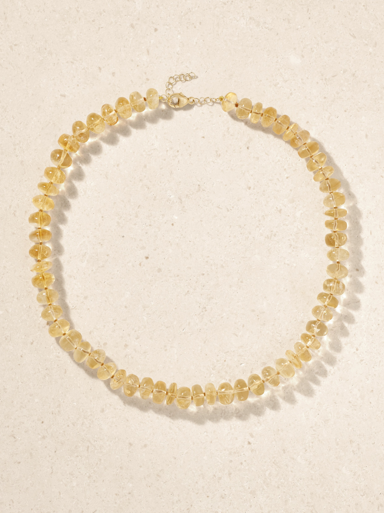 14-karat Gold Citrine Necklace - Yellow
