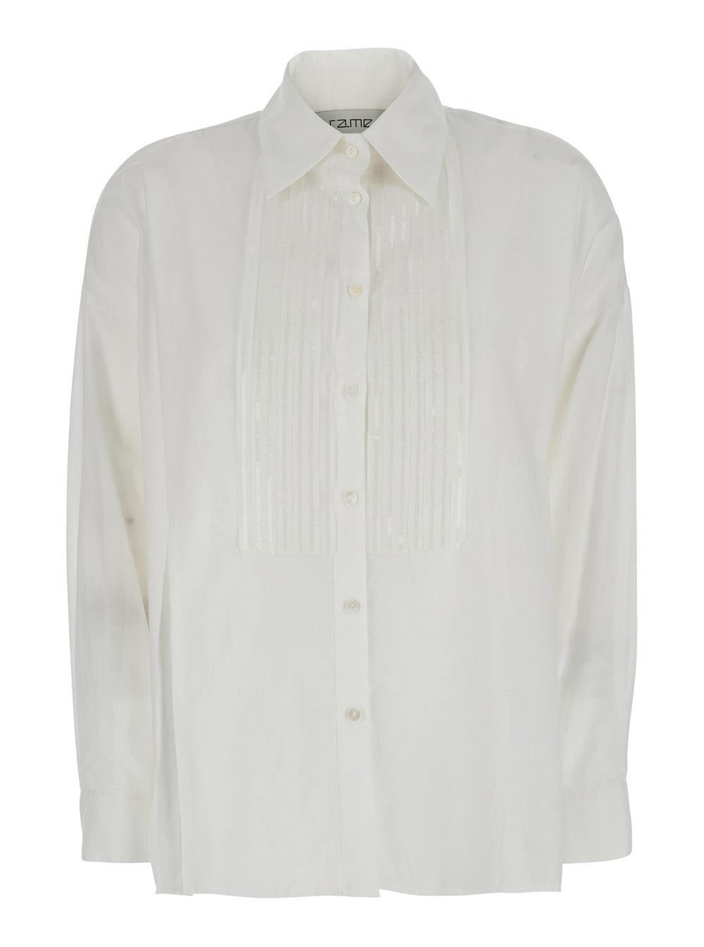 Classic Collar Cotton Shirt — White
