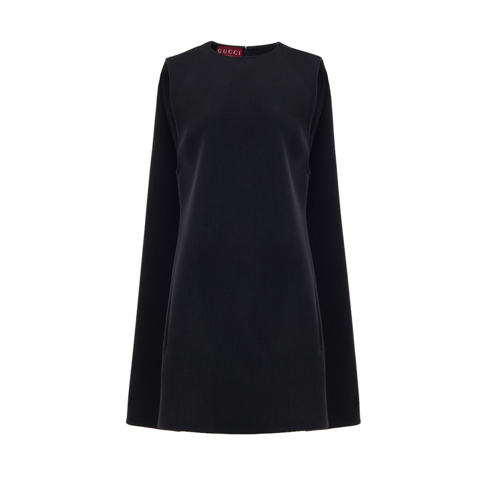 Wool Bell Dress — Black