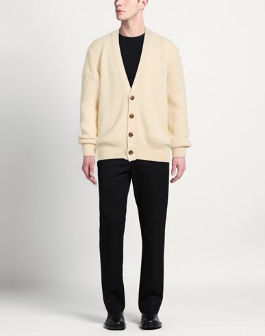 Man Cardigan Ivory Size 42 Cashmere