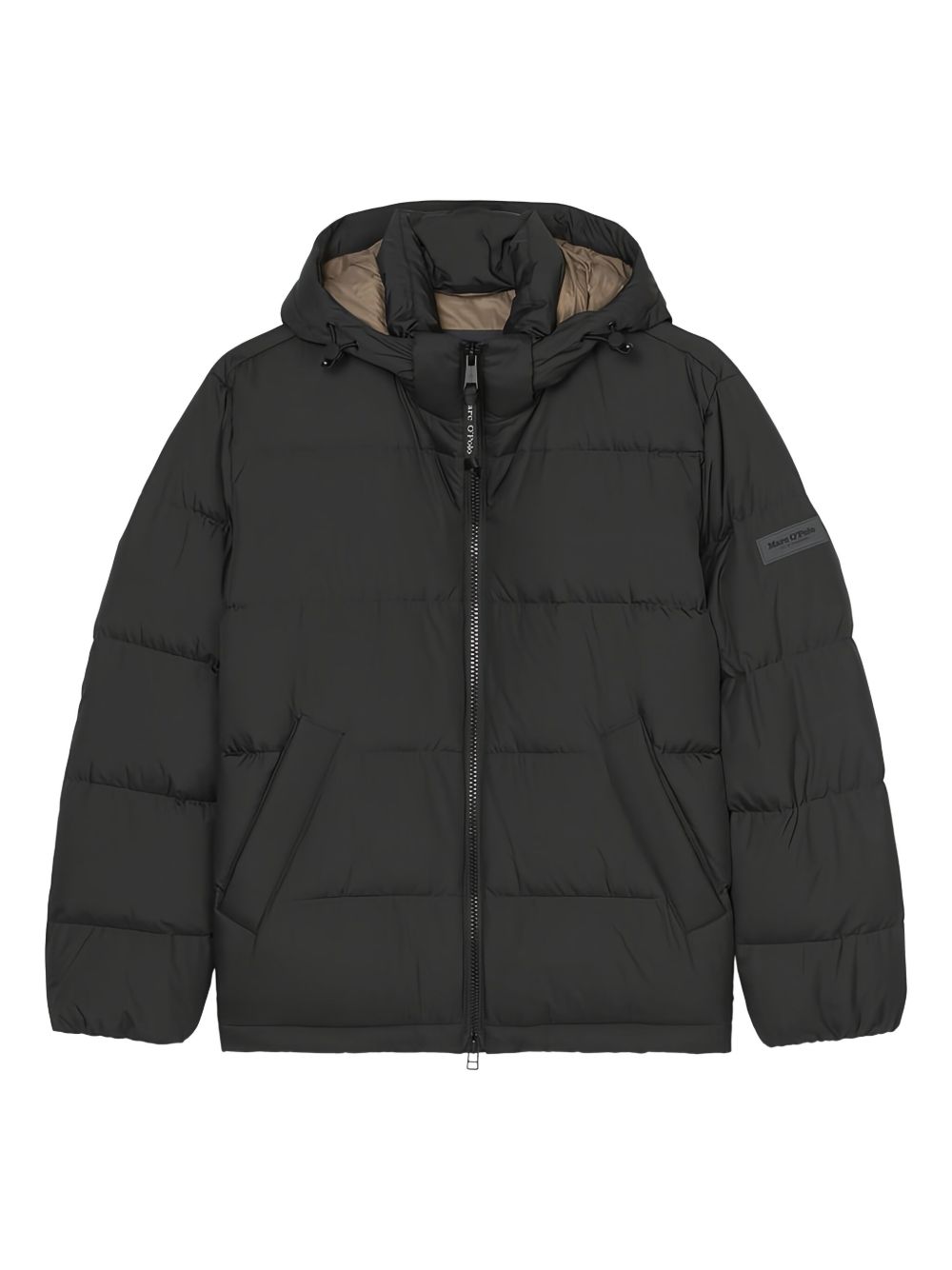 Padded hooded jacket - Black