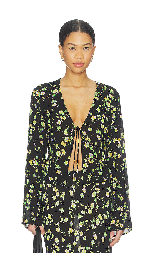 AFRM Tyra Top in Citrus Ditsy. 1X also in L, M, S, XL, XS