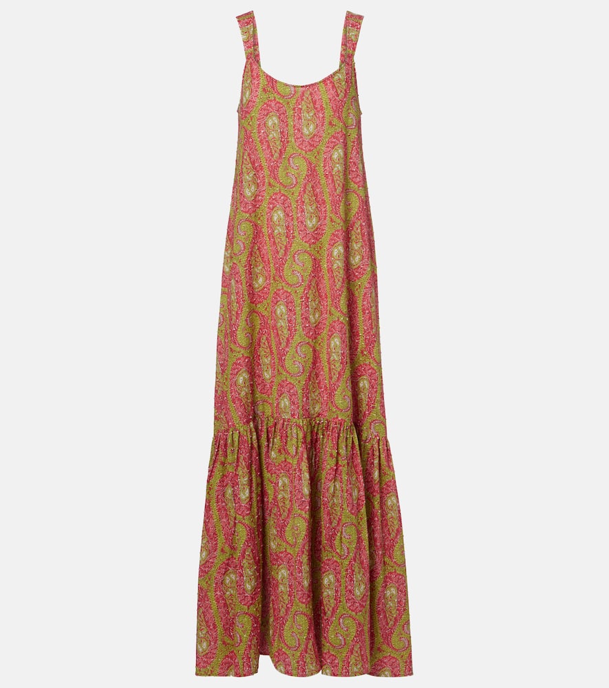 Printed cotton maxi dress